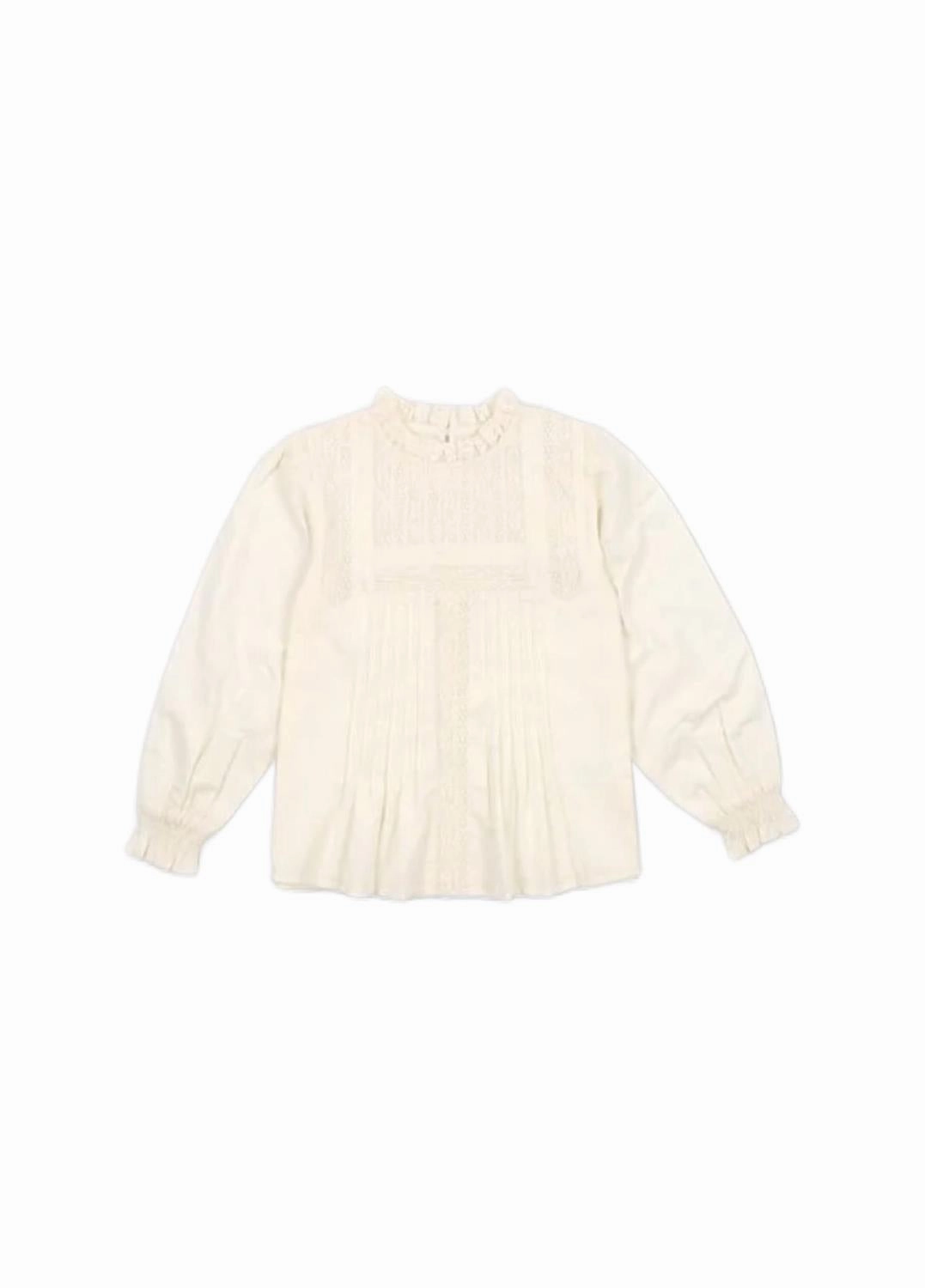 Girl's Venus Blouse In Vanilla Cream Girls Tunic Top