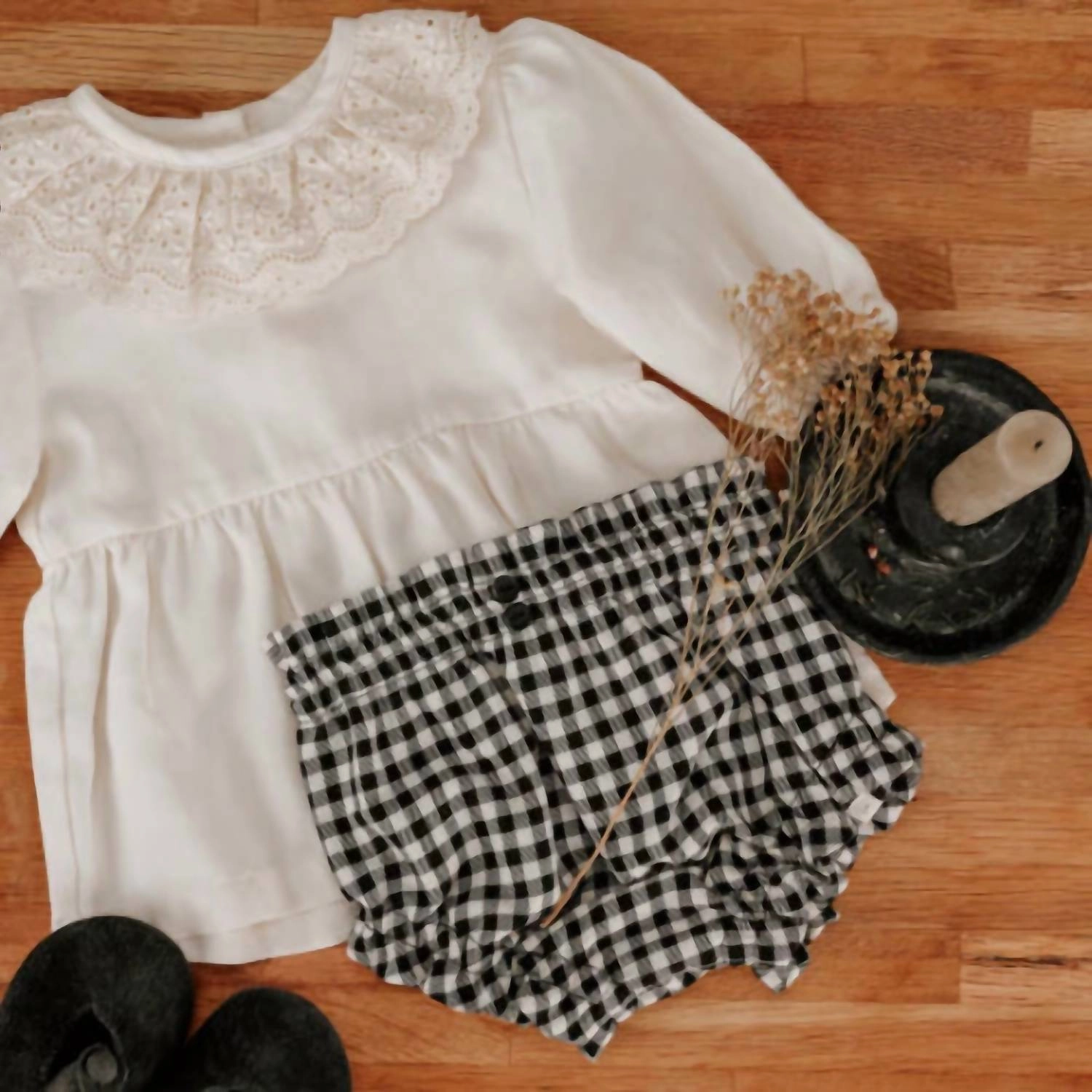 Girl's Zita Blouse In Natural Girls Tunic Top
