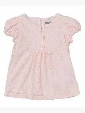 Girls' Cap Sleeve Top In Blush ruffle tops girls, long sleeve tees girls