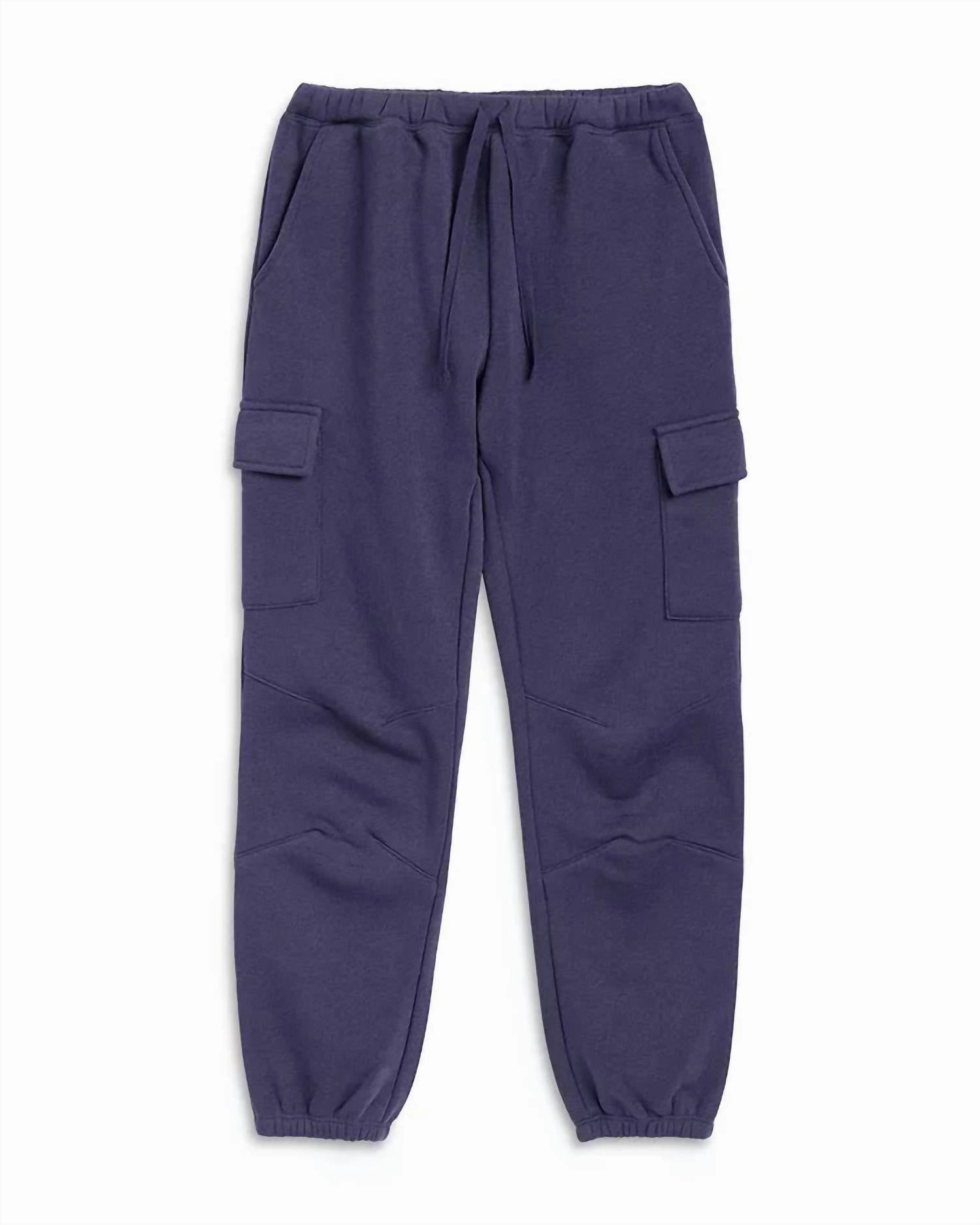 Girls' Cargo Joggers In Deep Navy leggings girls, wide leg pants girls