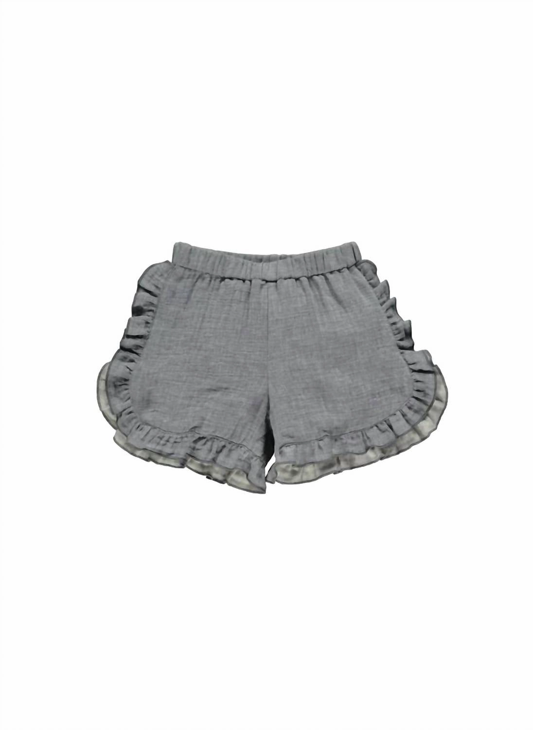 Girls - Cecily Shorts In Grey girls bermuda shorts, bike shorts girls