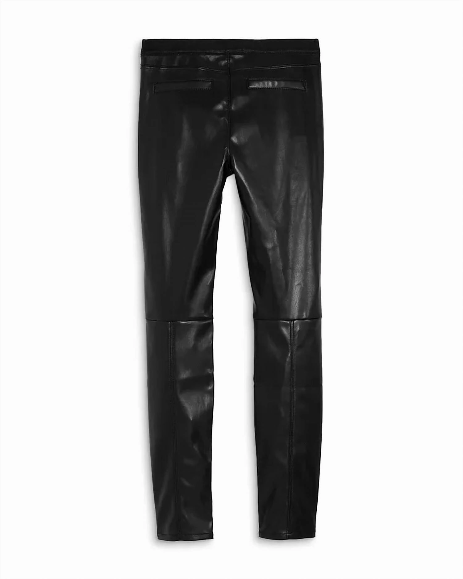 Girls' Faux Leather Pants - Big Kid Black Girls Flared Leggings