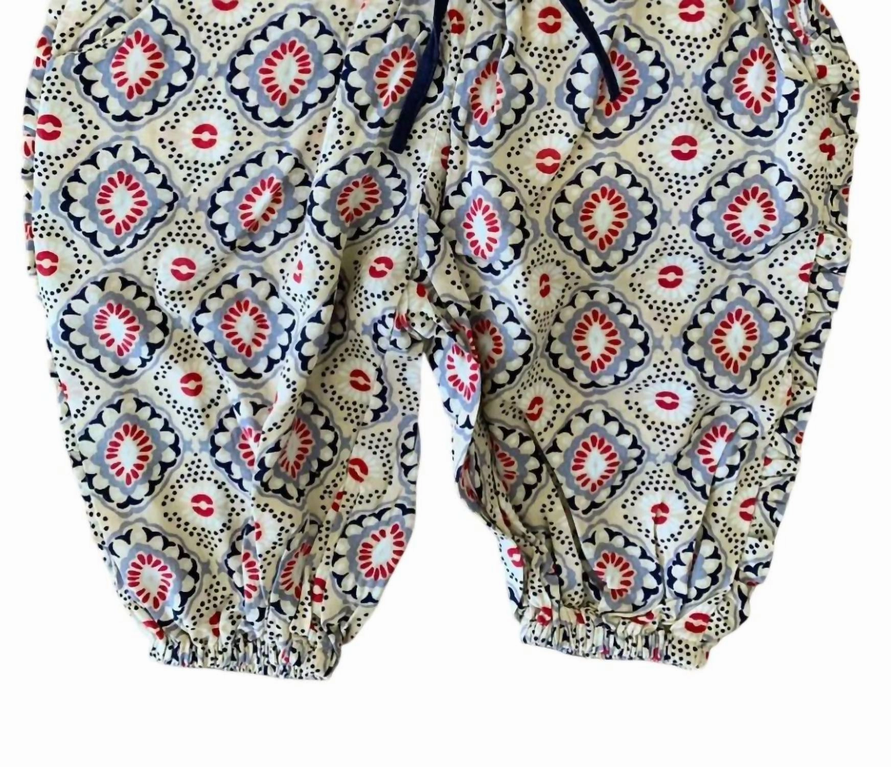Girls' Harem Pants In Paisley Print girls bermuda shorts, bike shorts girls