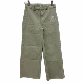 Girls' High Rise Pants In Sage girls bootcut jeans, stretch denim girls