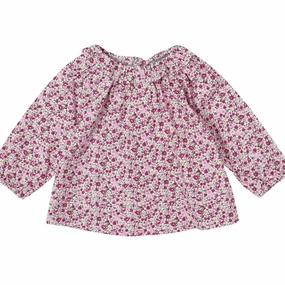 Girls' Liberty Long-Sleeve Tunic In Red ruffle tops girls, long sleeve tees girls