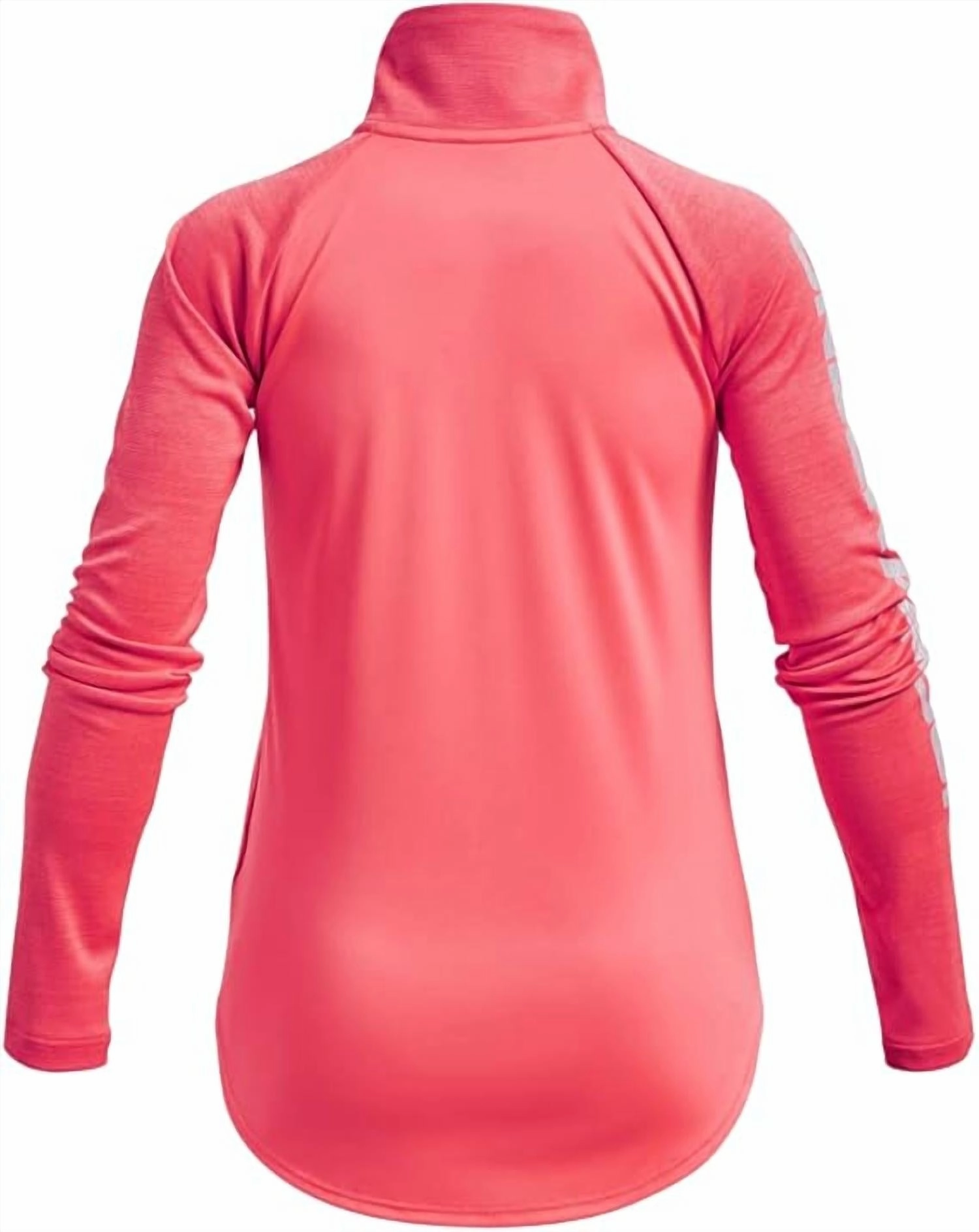 Girls' Tech Graphic Half Zip Top In Blitz Red/fuse Teal Girls Tunic Top