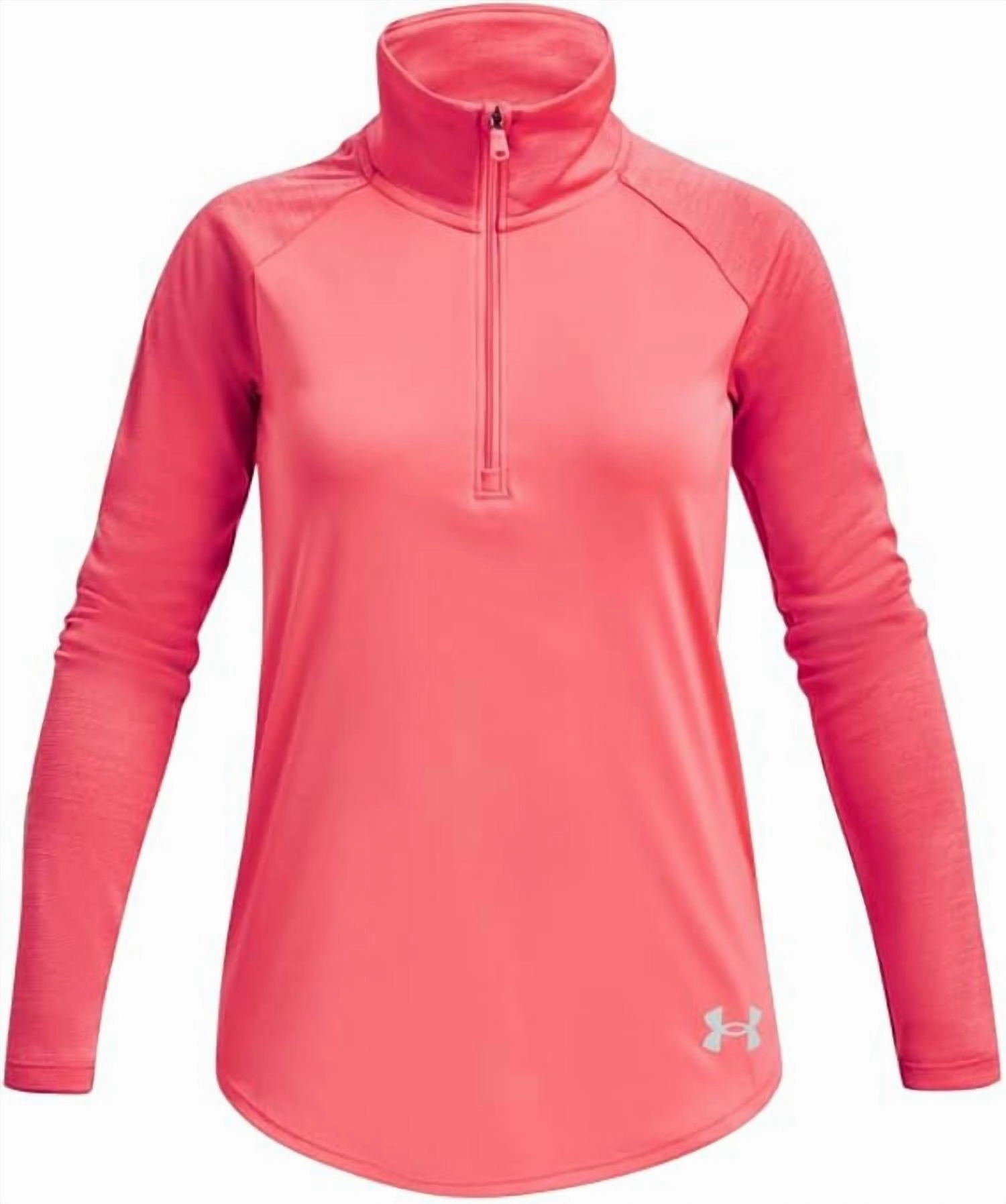 Girls' Tech Graphic Half Zip Top In Blitz Red/fuse Teal ruffle tops girls, long sleeve tees girls