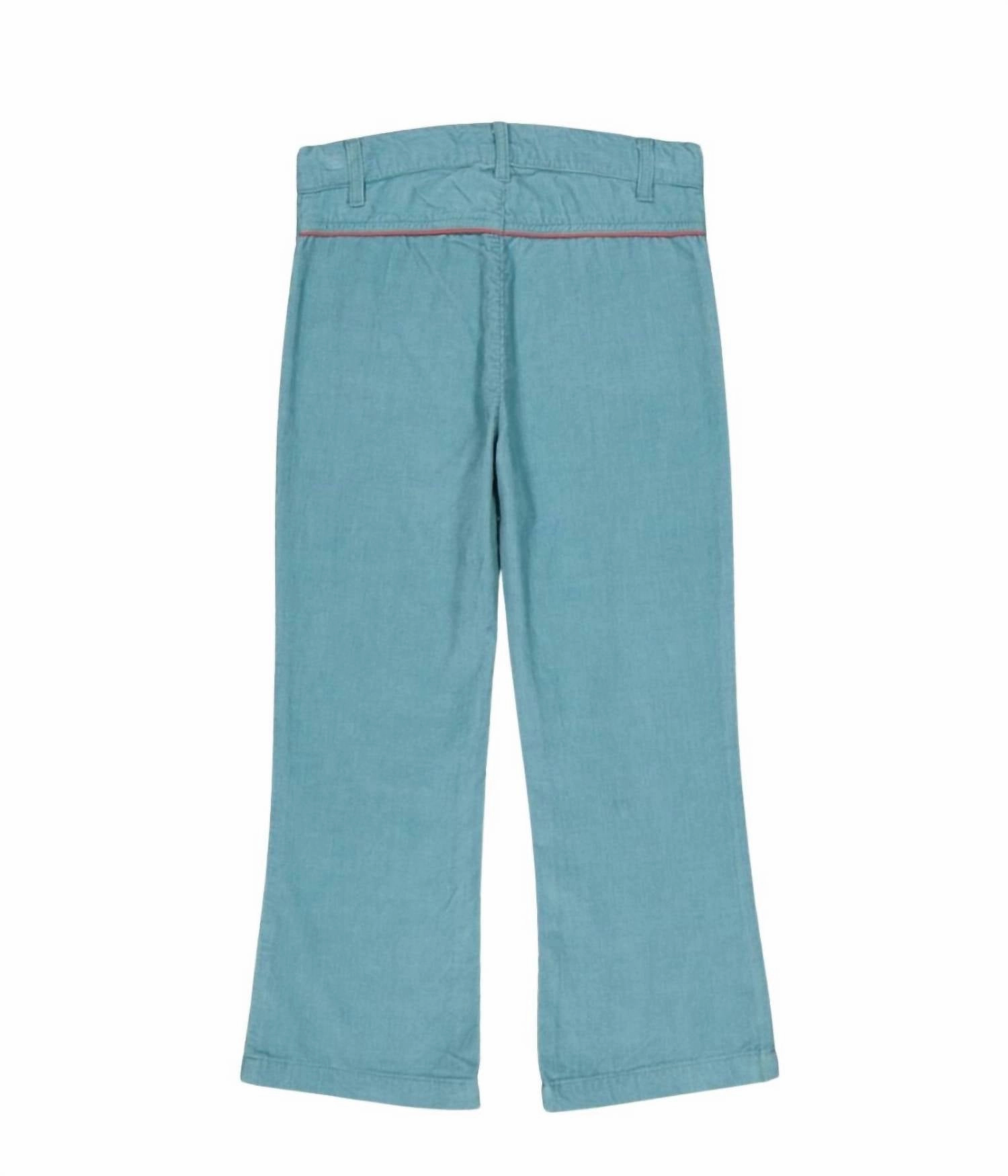 Girls Aggie Pants In Nile Blue Girls Ripped Skinny Jeans