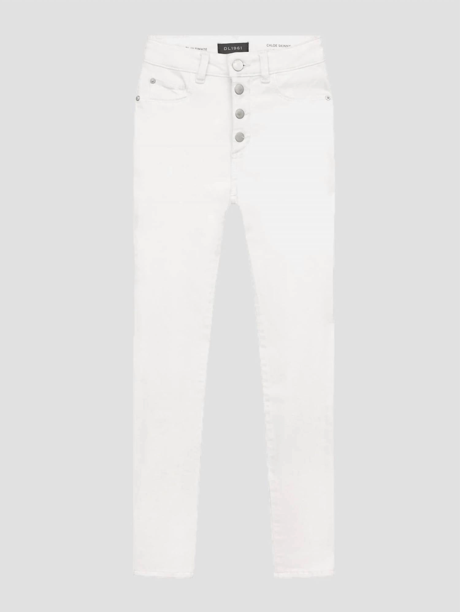 Girls Chloe Hi Rise Jeans In White Girls Ripped Skinny Jeans