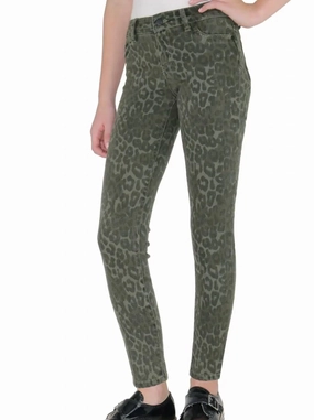 Girls Diane Basic Mid-Rise Skinny In Green girls bootcut jeans, stretch denim girls