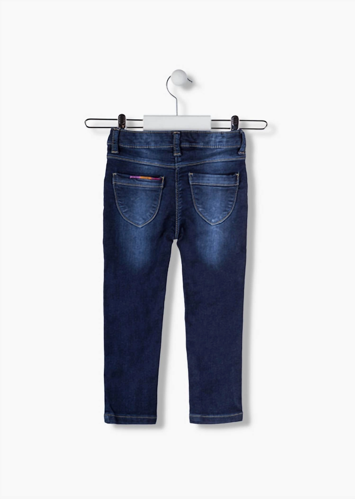 Girls Embroideried Jeans In Medium Blue Girls Ripped Skinny Jeans