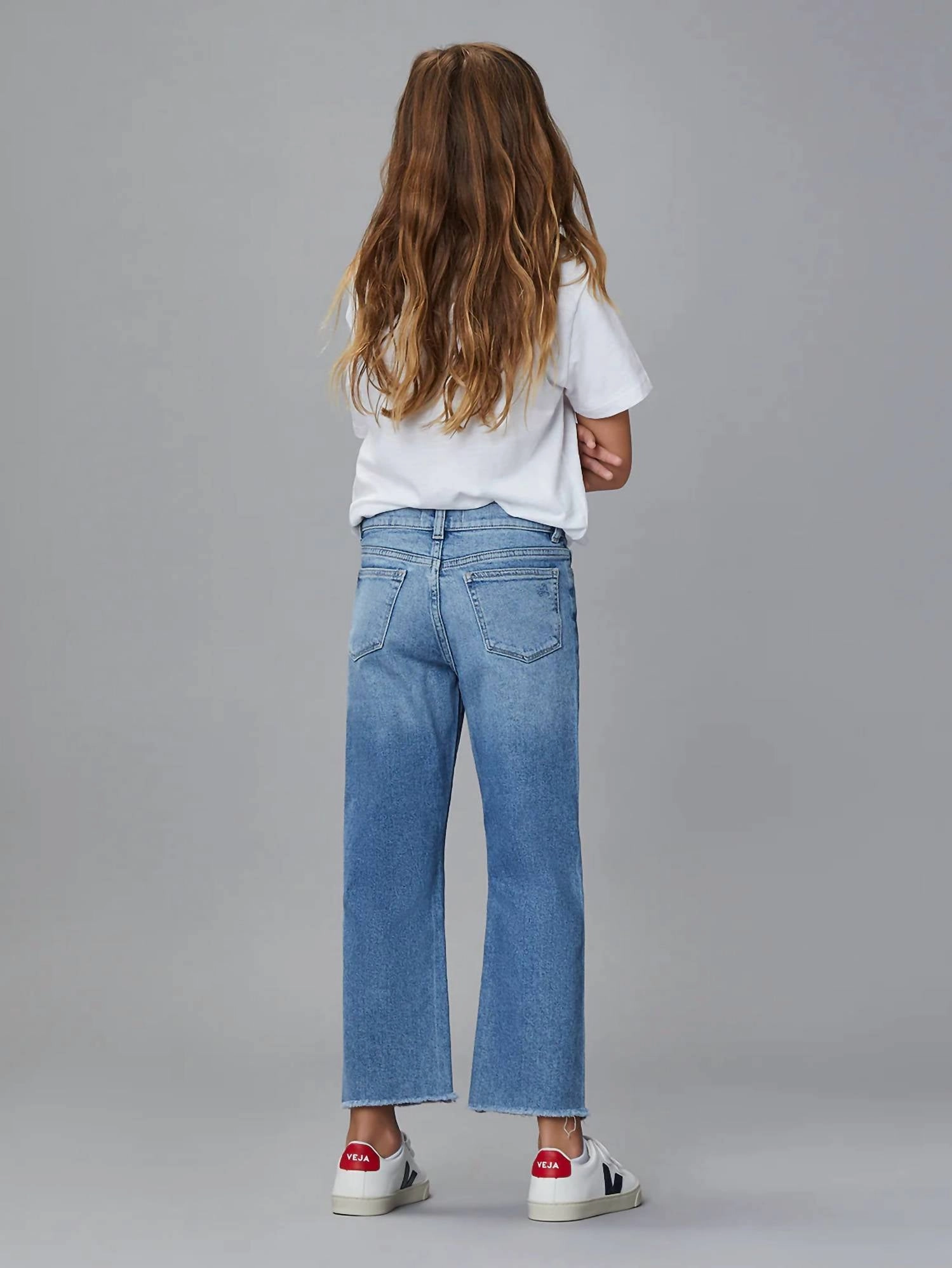 Girls Emie Straight Leg Jean In Glacier Girls Ripped Skinny Jeans