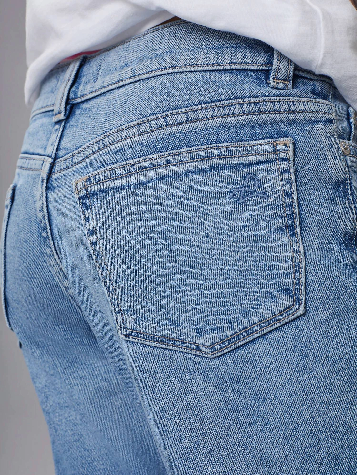 Girls Emie Straight Leg Jean In Glacier Girls Ripped Skinny Jeans