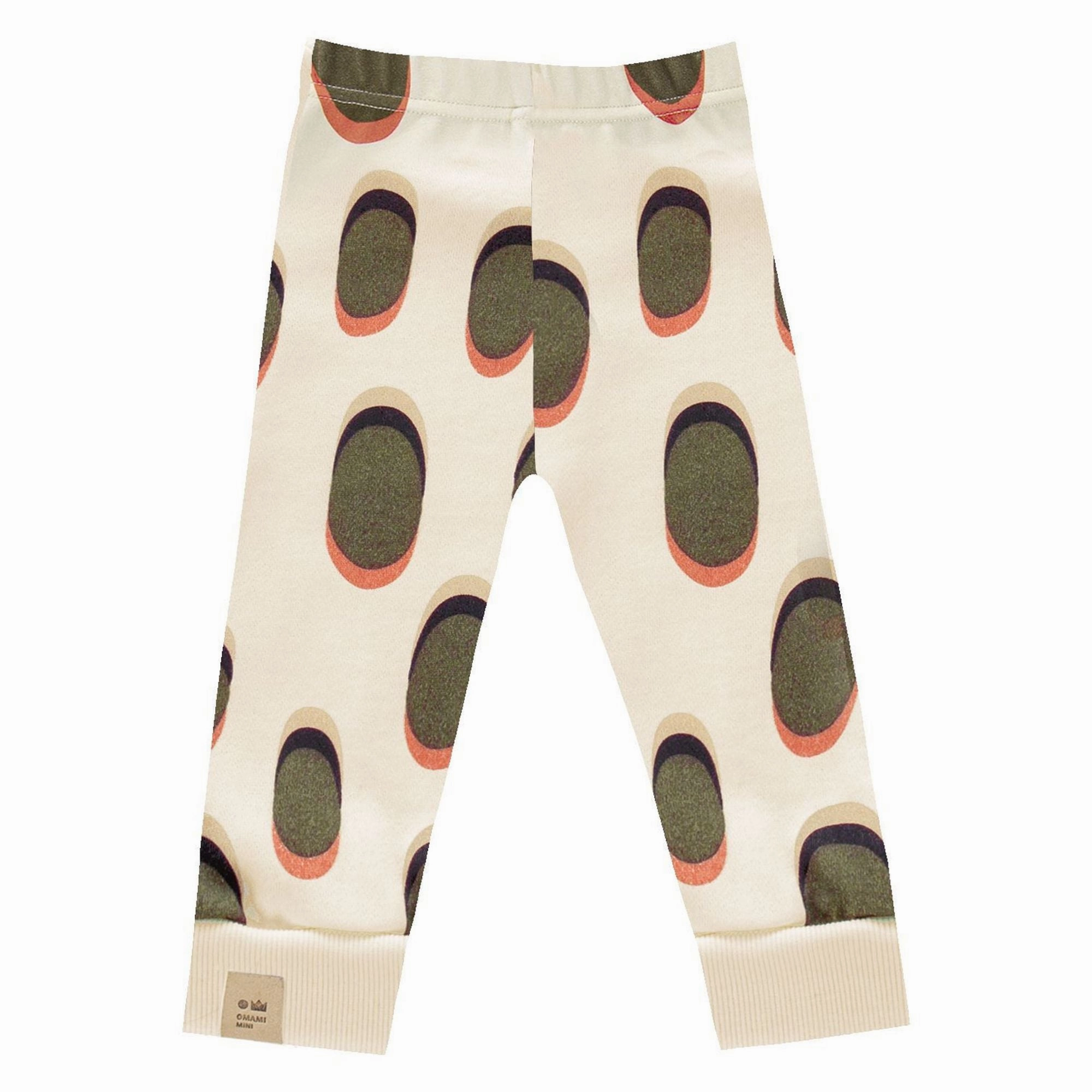 Girls Jersey Leggings with Rib Cuff Girls Flared Leggings