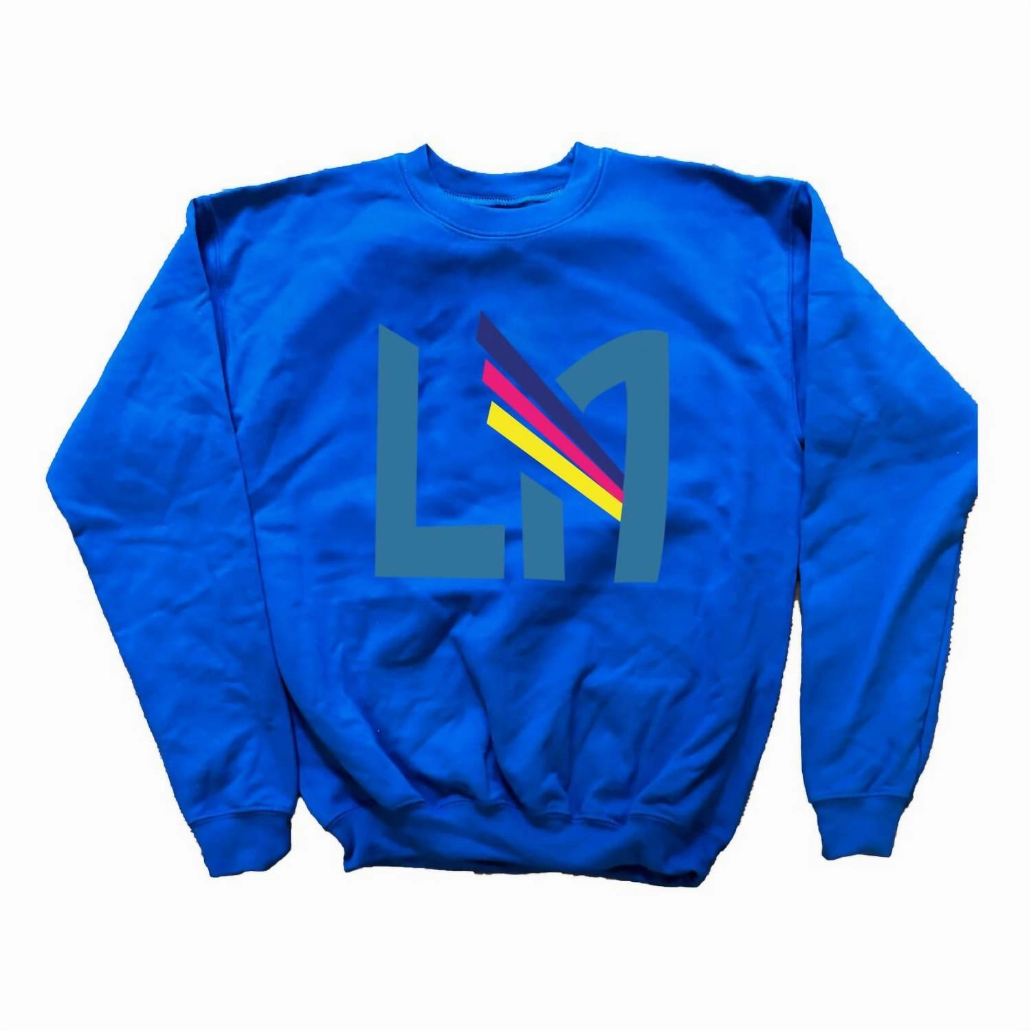 Girls La Crewneck Sweatshirt In Blue ruffle tops girls, long sleeve tees girls
