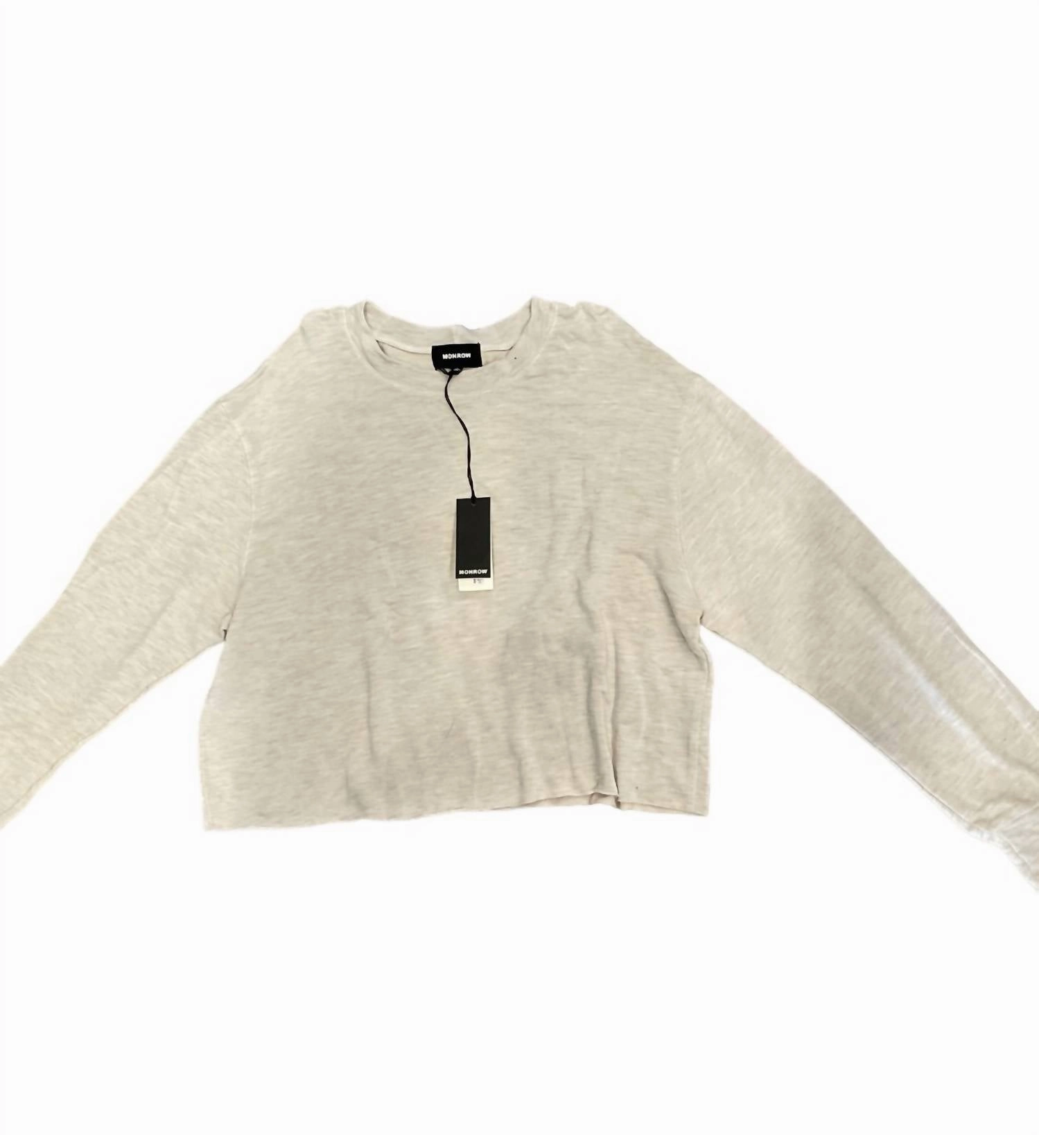 Girls Long Sleeve Sweater In Sand ruffle tops girls, long sleeve tees girls