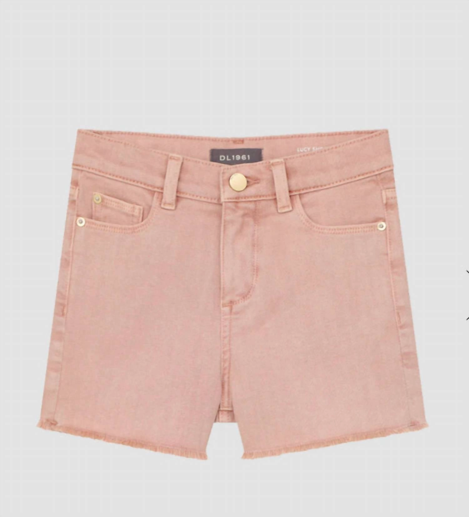 Girls Lucy Hi-Rise Shorts In Rose girls bermuda shorts, bike shorts girls