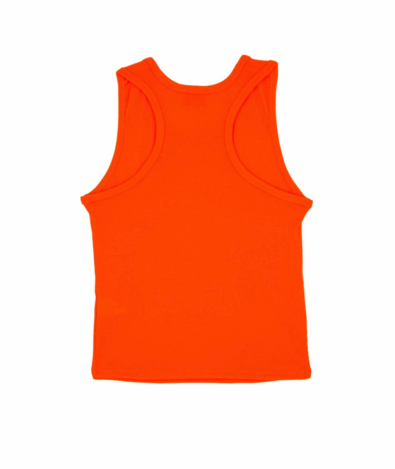 Girls Neon Ribbed Tank In Orange Girls Tunic Top