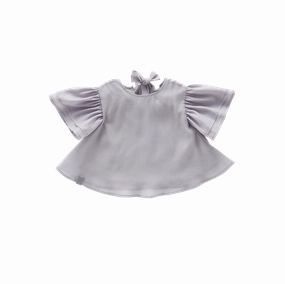 Girls Organza Layered Flared Top ruffle tops girls, long sleeve tees girls