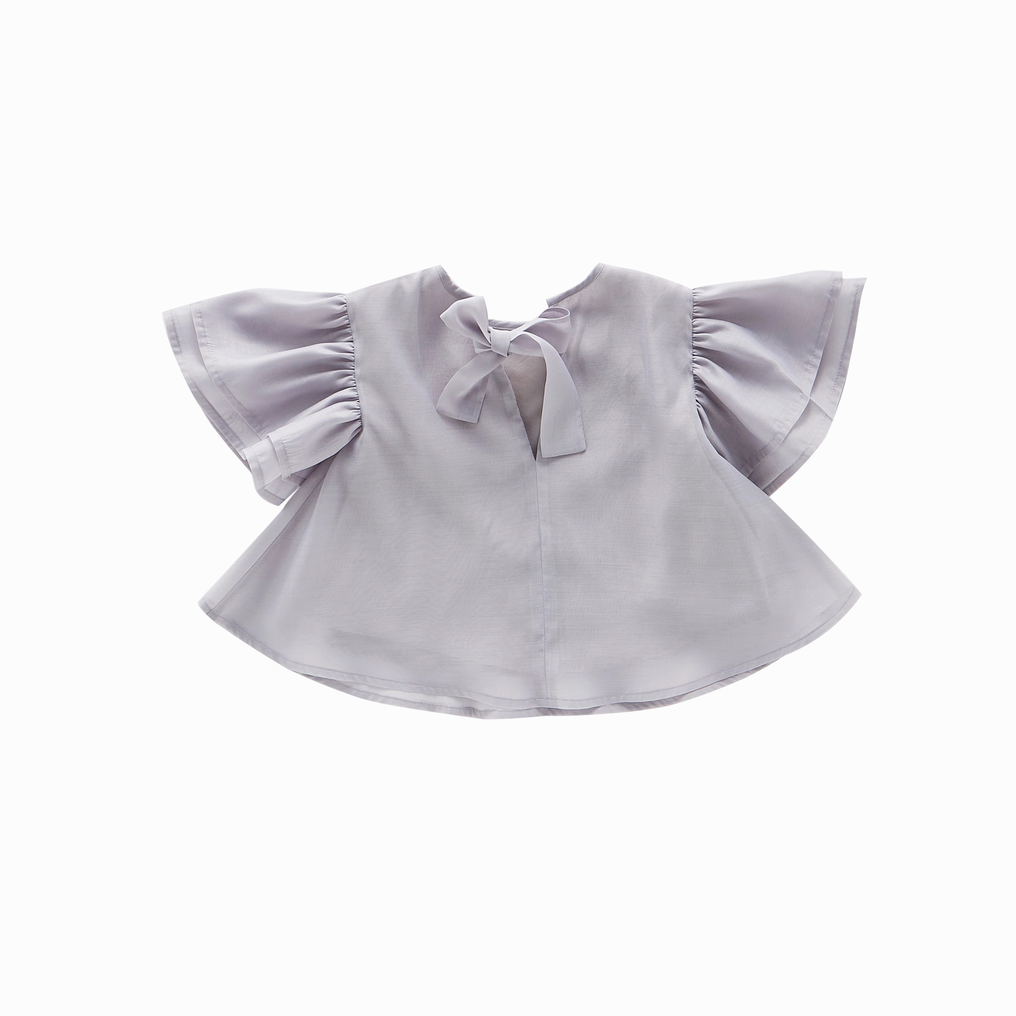 Girls Organza Layered Flared Top Girls Tunic Top