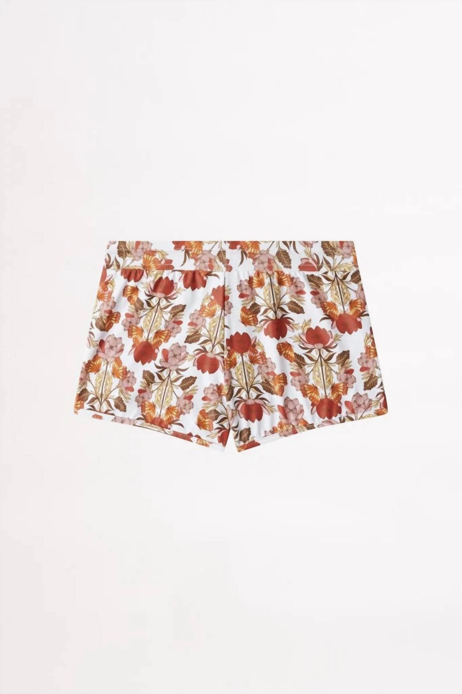 Girls Papillon Swim Shorts In Red Girls Scallop Hem Shorts