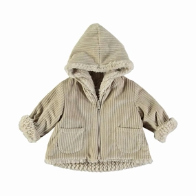 Girls Reversible Coat In Beige girls trench coats, waterproof jackets girls