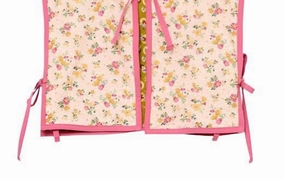 Girls Reversible Floral Side Tie Vest In Pink girls trench coats, waterproof jackets girls