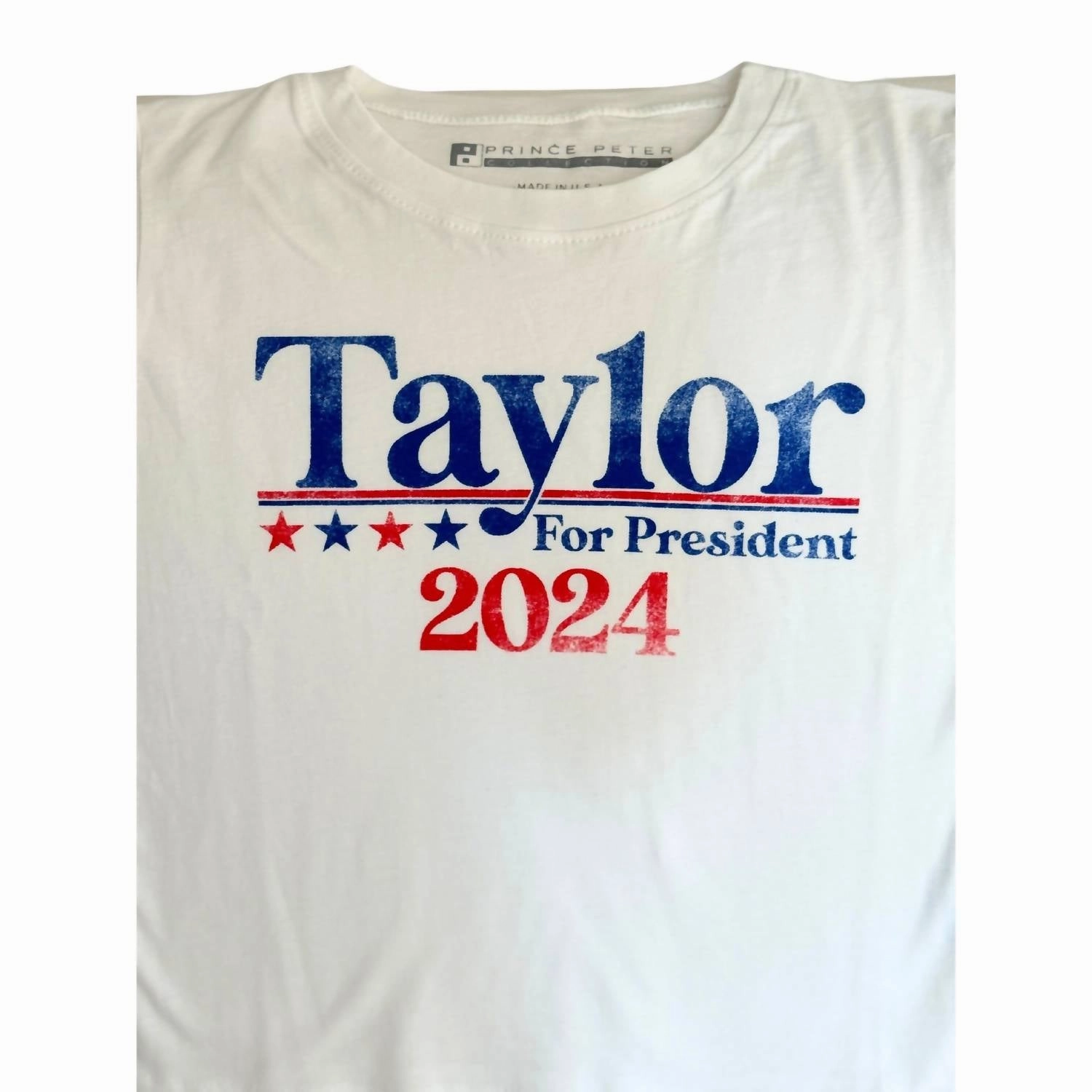 Girls Taylor For President Tee In White Girls Tunic Top