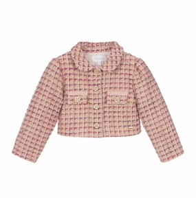 Girls Woven Coat Jacket In Pink girls trench coats, waterproof jackets girls