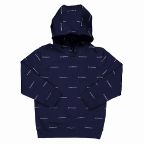 Givenchy Boys 4G-Print Hooded Sweatshirt boys cable knit, zip up knitwear boys