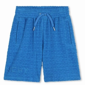 Givenchy Boys 4G Towelling Jacquard Bermuda Shorts boys athletic shorts, cargo shorts boys
