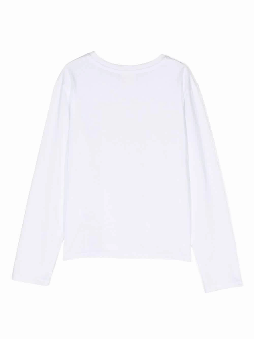 Givenchy Girls Beaded-Logo Long-Sleeve T-Shirt Girls Tunic Top