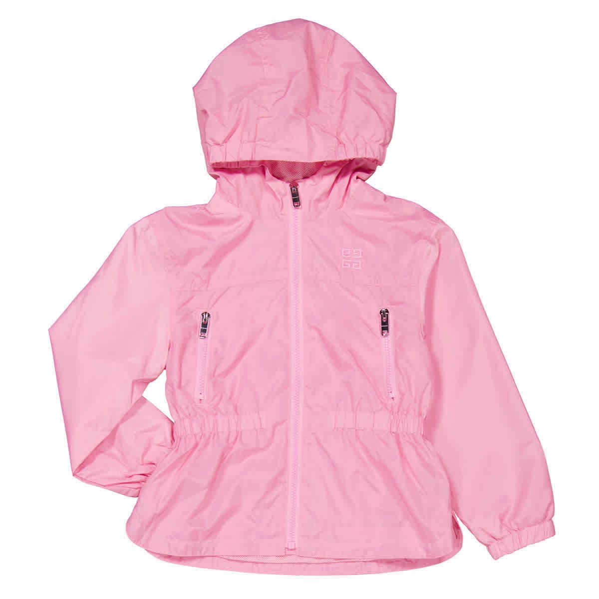 Givenchy Girls Embroidered Logo Water-Repellent Jacket, Size 6Y girls trench coats, waterproof jackets girls
