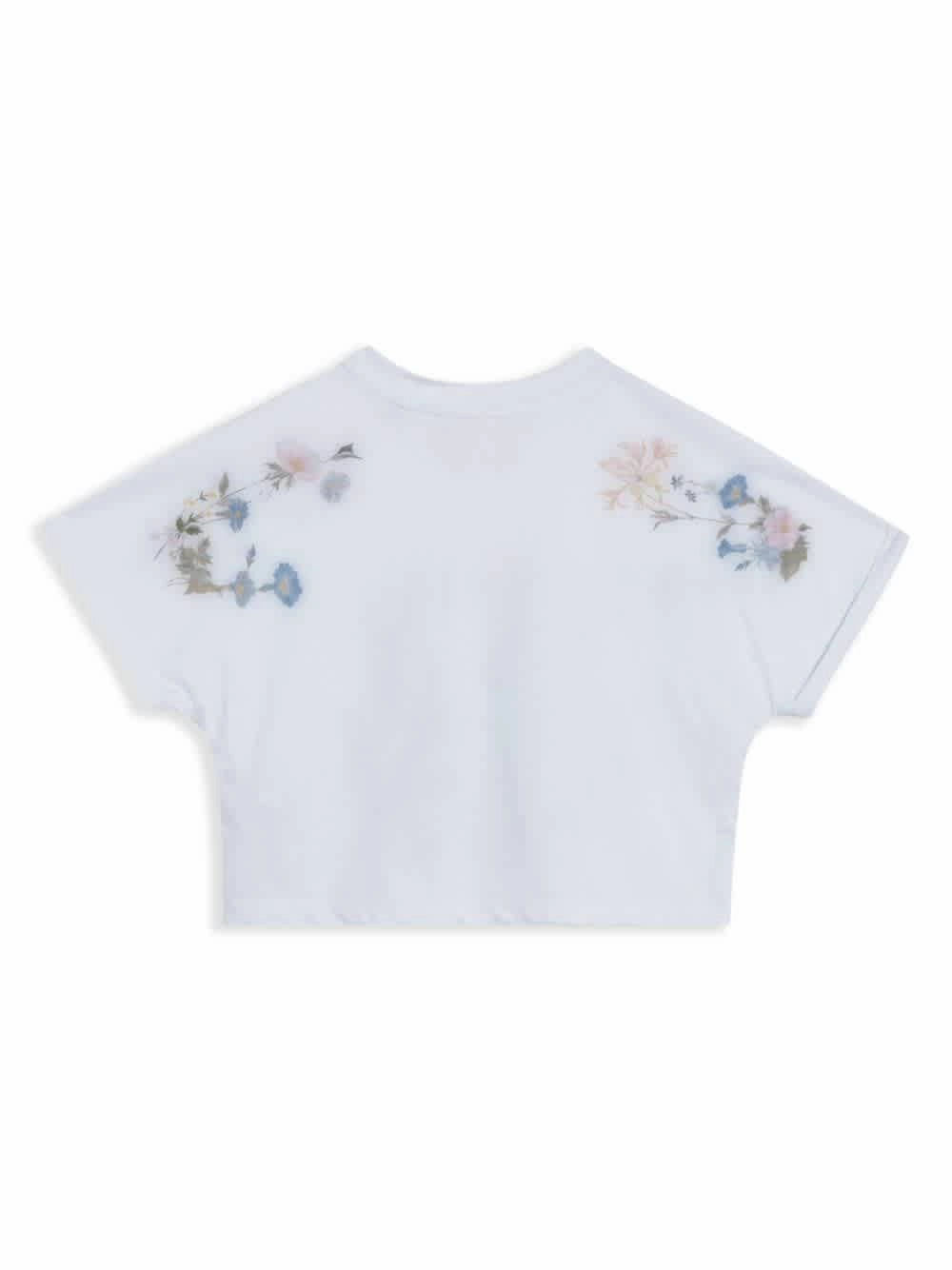 Givenchy Kids Floral-Print T-Shirt Girls Tunic Top
