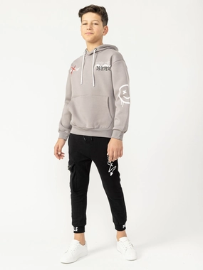 GRAPHIC FASHION HOODIE boys cable knit, zip up knitwear boys