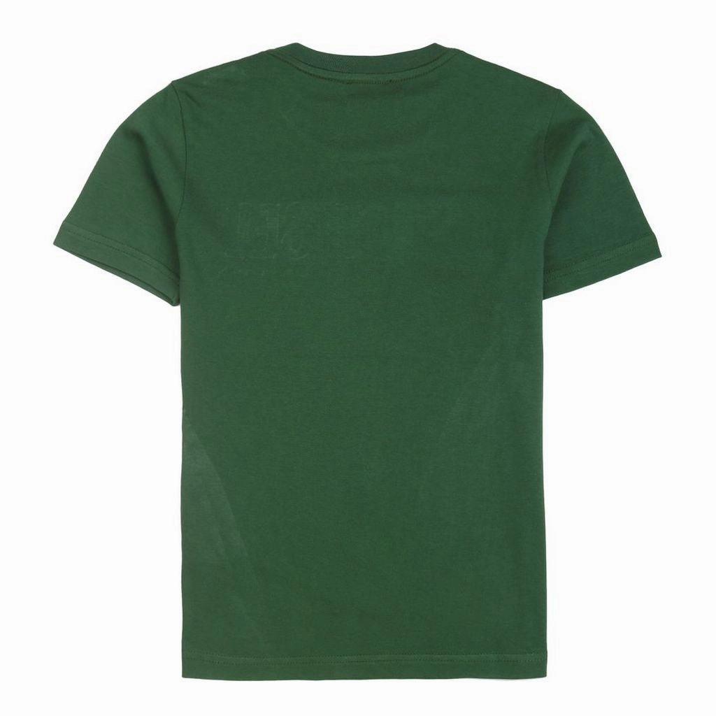 Green Embroidered Logo T-Shirt Boys Henley T Shirt
