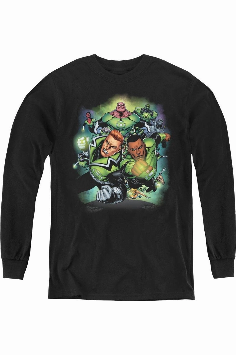 Green Lantern Corps #1 Youth Long Sleeve Tee / T-Shirt graphic tees for boys, polo shirts boys