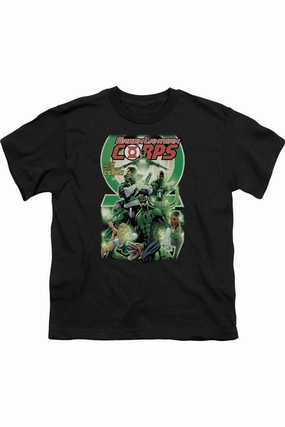 Green Lantern Gl Corps #25 Cover Short Sleeve Juvenile Tee / T-Shirt graphic tees for boys, polo shirts boys