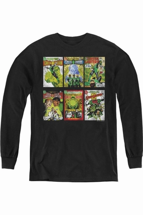 Green Lantern Gl Covers Youth Long Sleeve Tee / T-Shirt graphic tees for boys, polo shirts boys