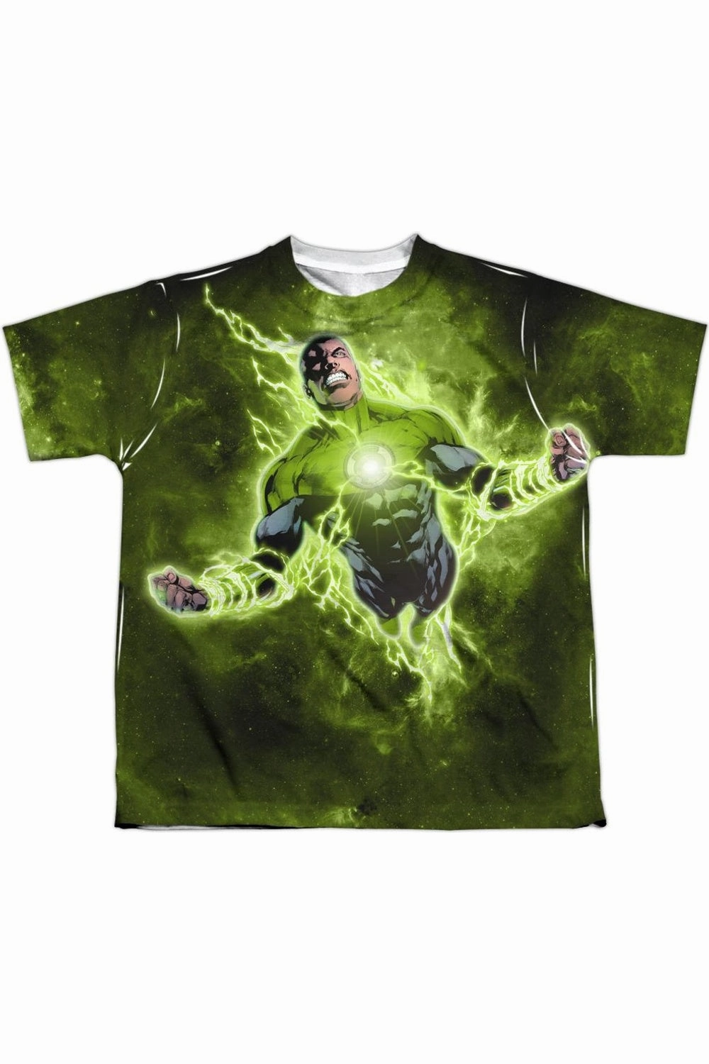 Green Lantern Inner Strength Short Sleeve Youth Poly Crew Tee / T-Shirt graphic tees for boys, polo shirts boys