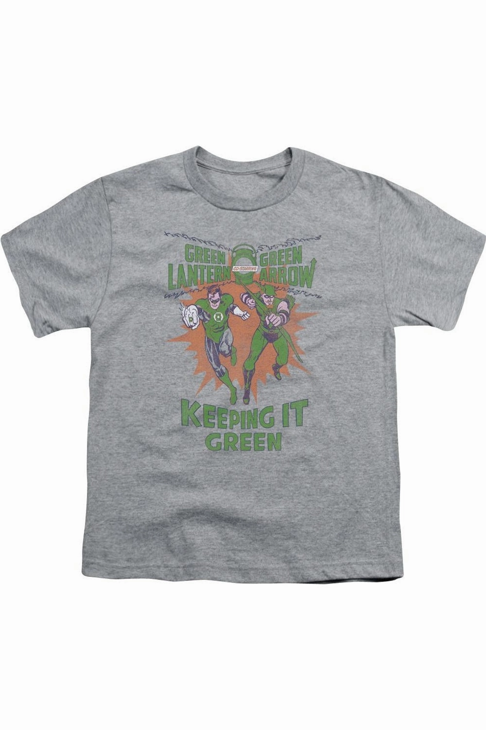 Green Lantern Keeping It Green Short Sleeve Youth Tee / T-Shirt graphic tees for boys, polo shirts boys