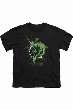 Green Lantern Shadow Lantern Short Sleeve Juvenile Tee / T-Shirt graphic tees for boys, polo shirts boys