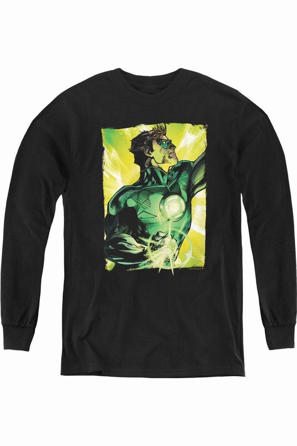Green Lantern Up Up Youth Long Sleeve Tee / T-Shirt graphic tees for boys, polo shirts boys