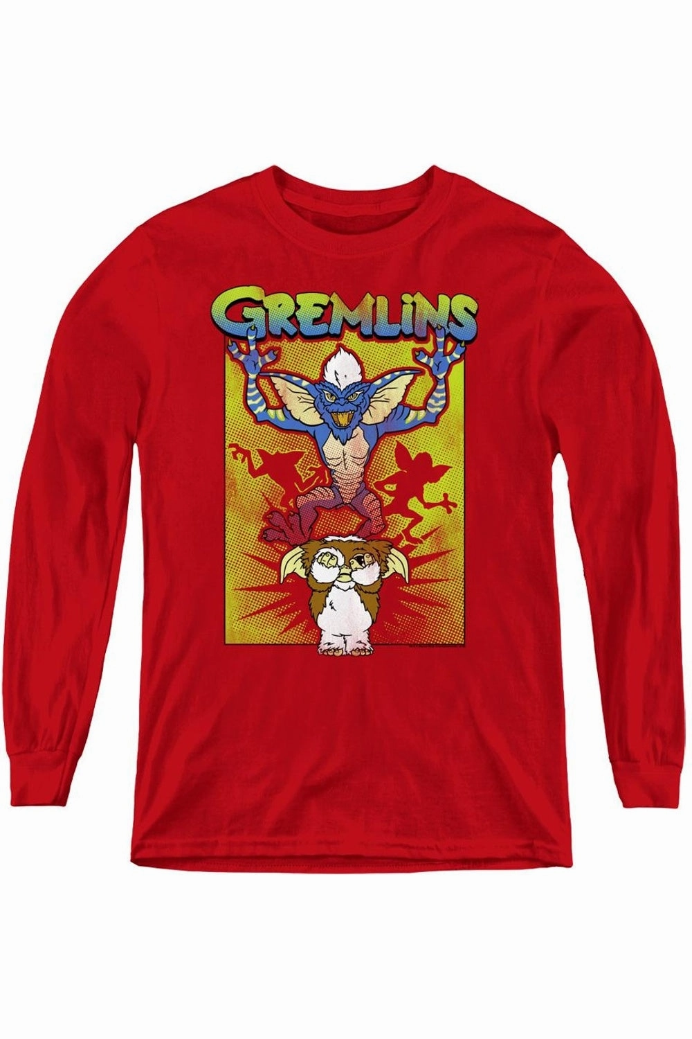Gremlins Be Afraid Youth Long Sleeve Sweatshirt graphic tees for boys, polo shirts boys