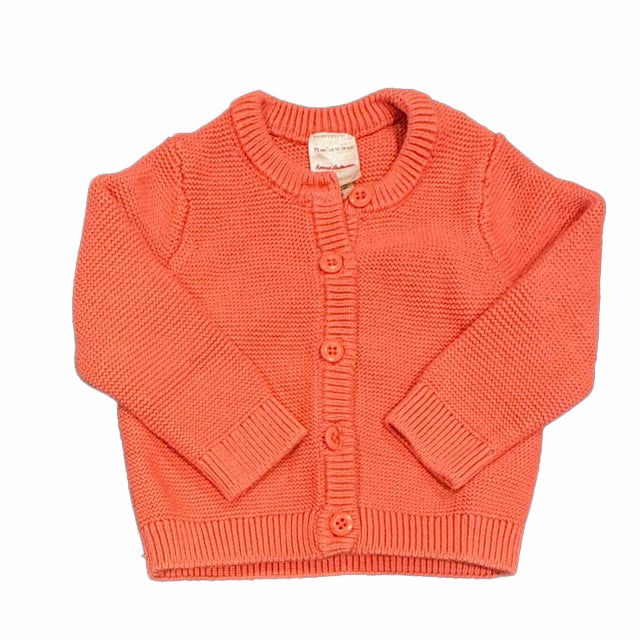 Hanna Andersson Girls Pink Cardigan Girls Chunky Knit Sweater