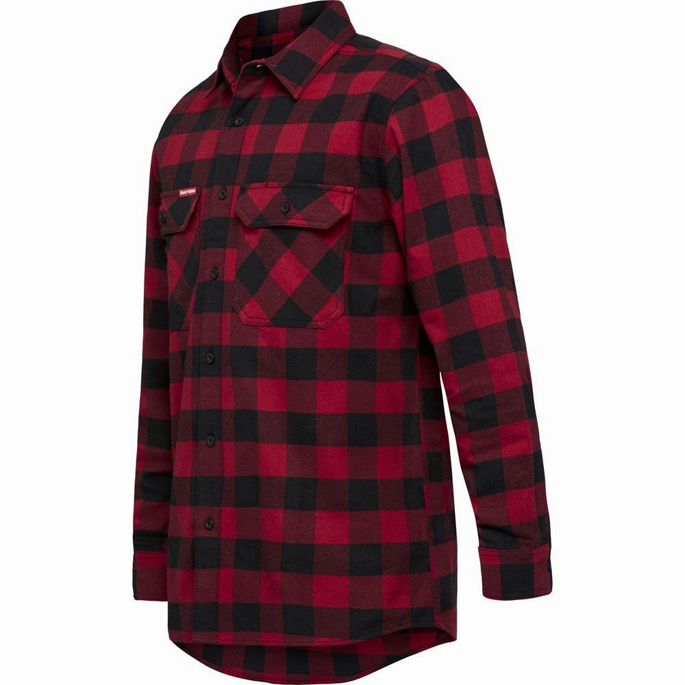 Hard Yakka Long Sleeve Check Flannel Shirt Men's Sports Casual Shoes