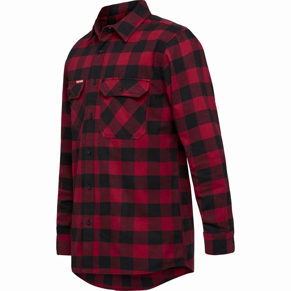 Hard Yakka Long Sleeve Check Flannel Shirt Men's Sports Casual Shoes