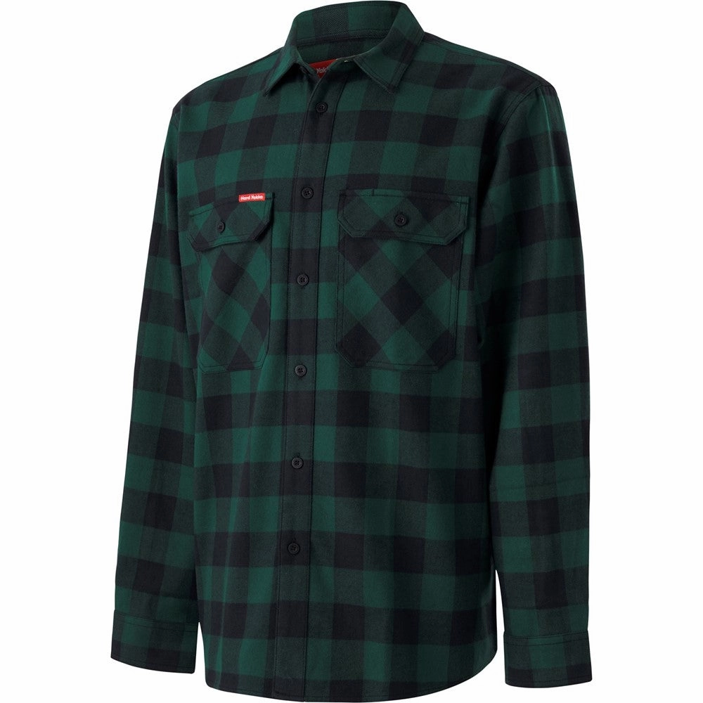 Hard Yakka Long Sleeve Check Flannel Shirt Men's Sports Casual Shoes