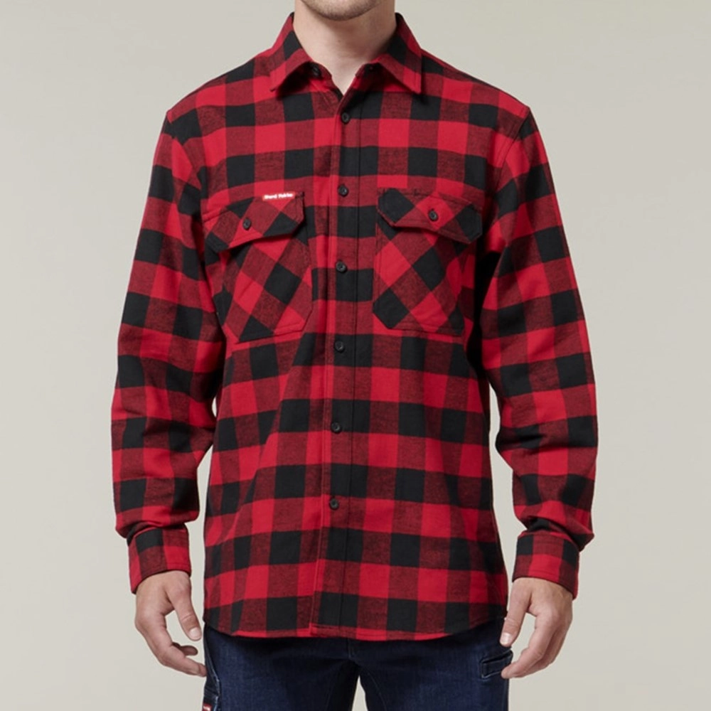 Hard Yakka Long Sleeve Check Flannel Shirt Basketball Shoes, Running Shoes