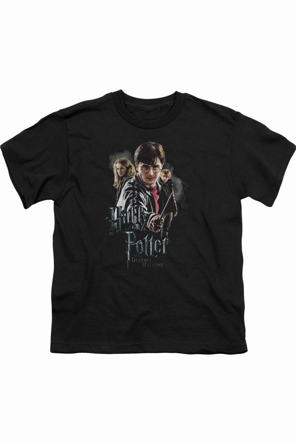 Harry Potter Deathly Hollows Cast Short Sleeve Youth Tee / T-Shirt graphic tees for boys, polo shirts boys